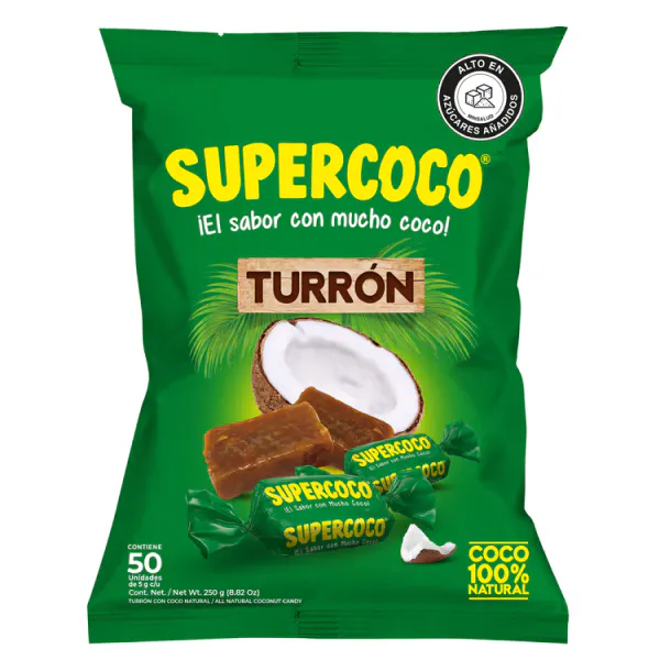 Hovedbilde Supercoco Turron 50stk 250g